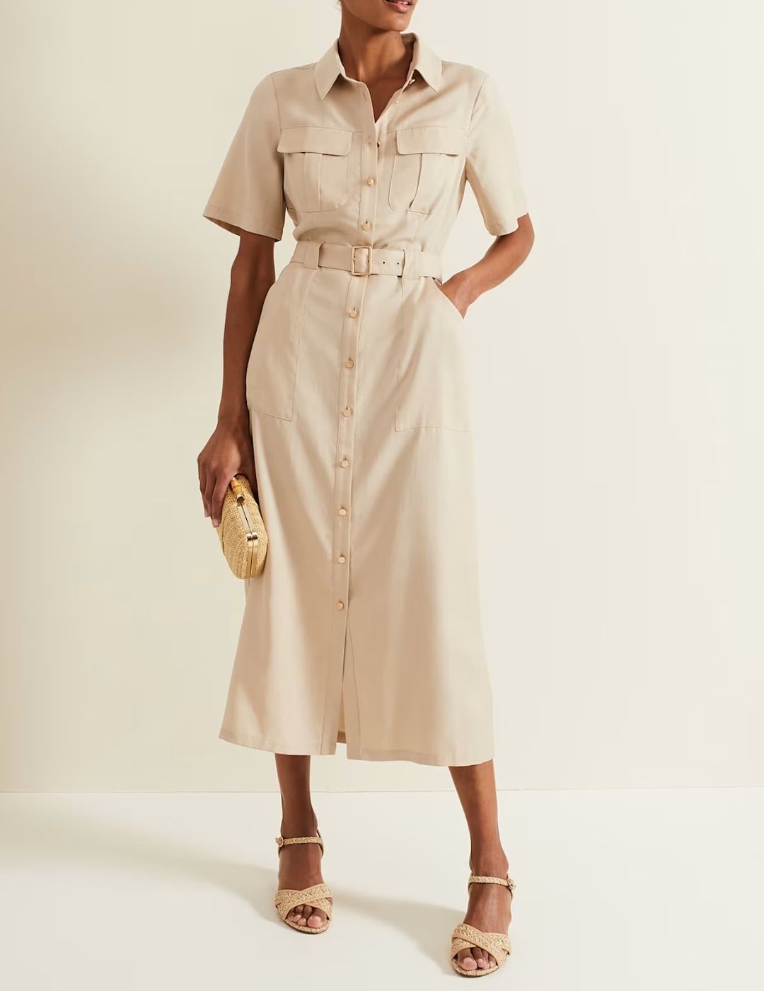 Image of beige dress