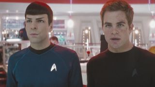 Zachary Quinto and Chris Pine in Star Trek