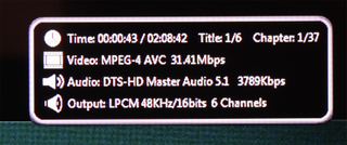 Note the DTS-HD being output as 48kHz/16-bit LPCM audio