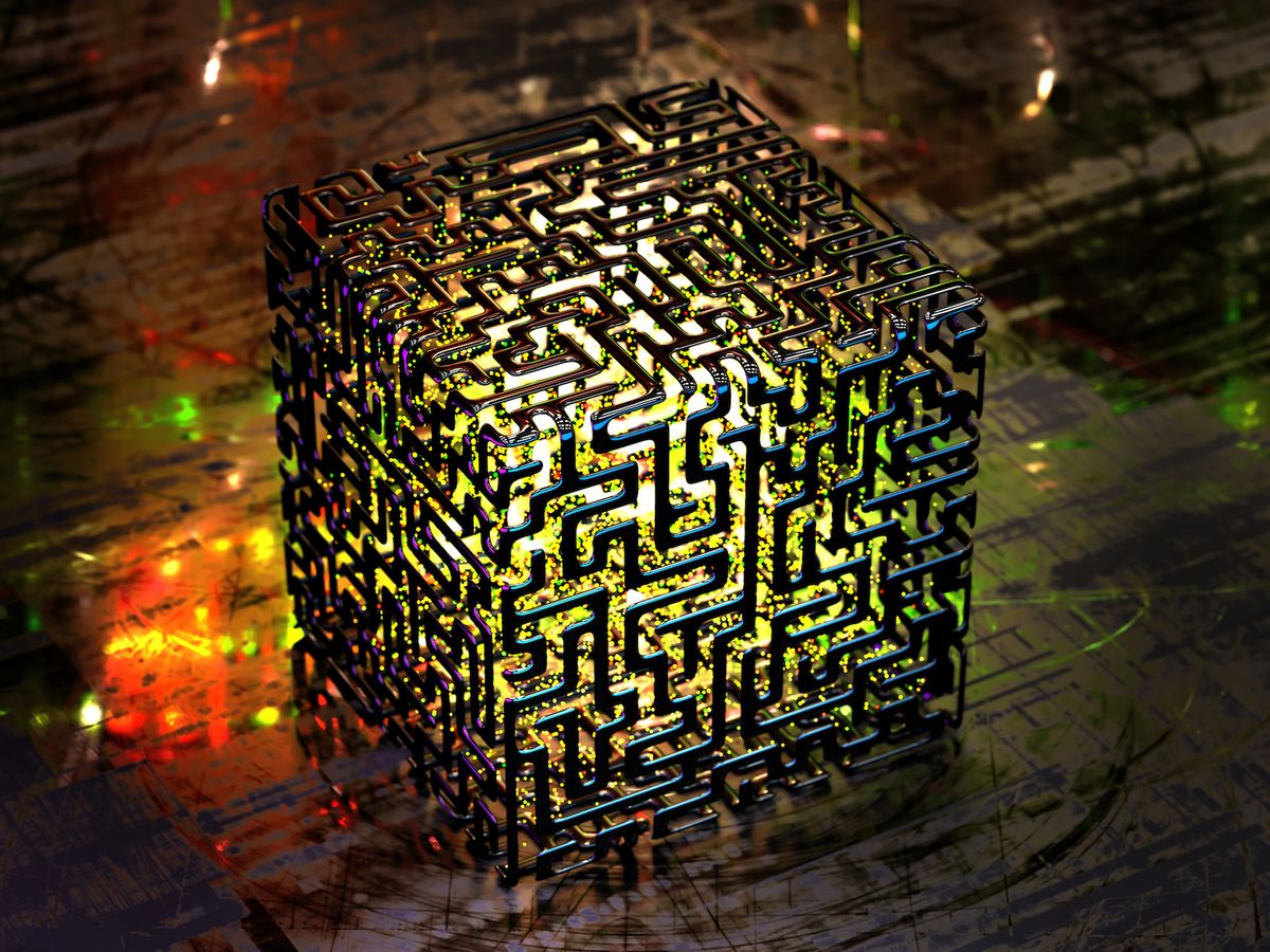 an abstract image of a quantum computer