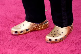 gold crocs