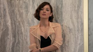 Celine looking pensive in The Morning Show