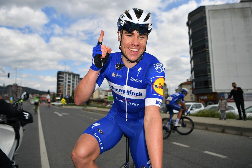A happy Fabio Jakobsen after his stage 3 win at the Tour of Turkey