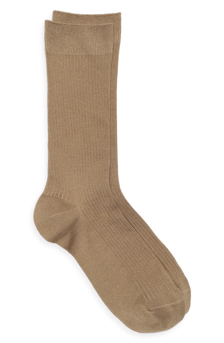 Casual Rib Crew Socks