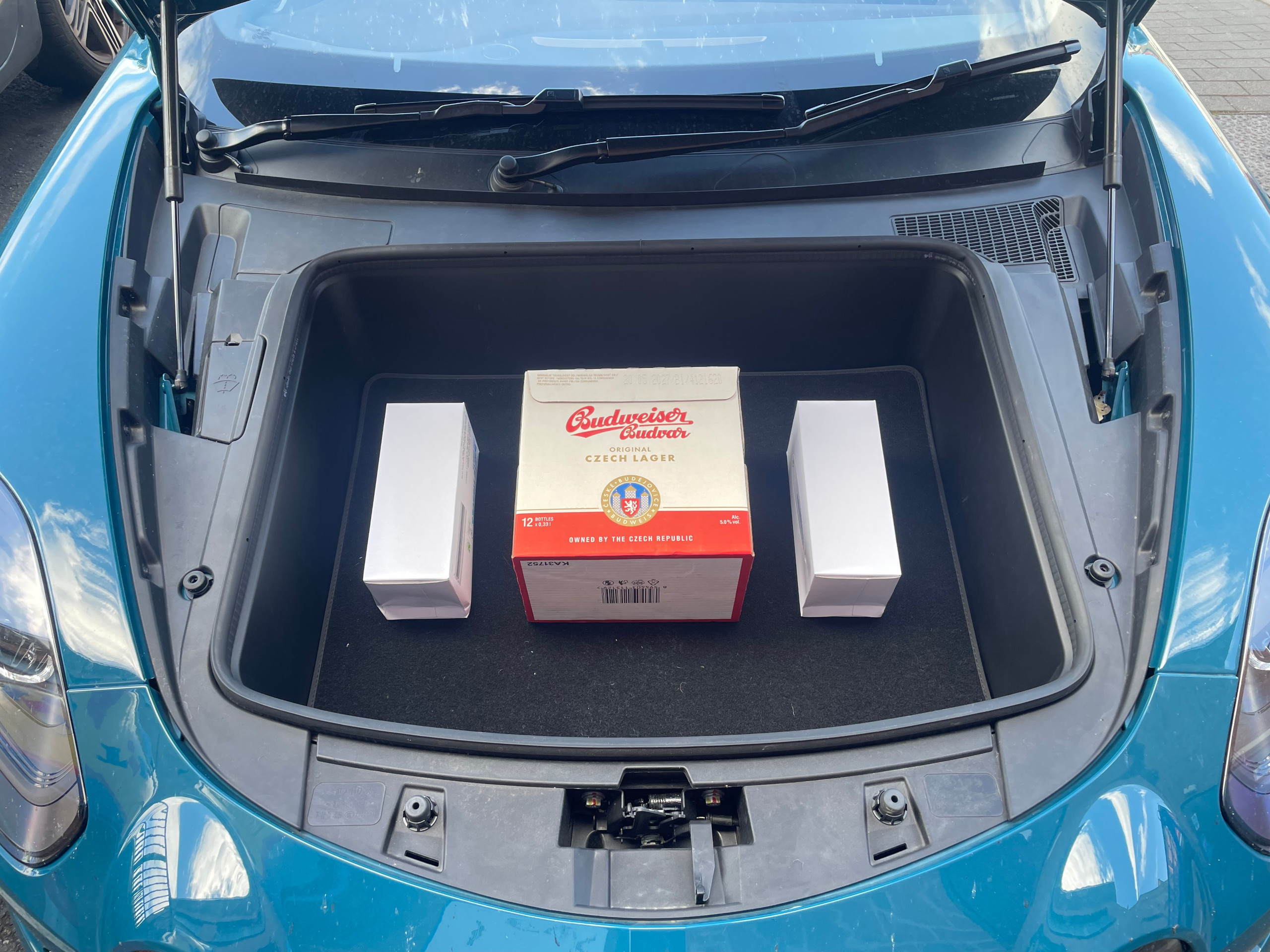 There's a bit more space under the bonnet