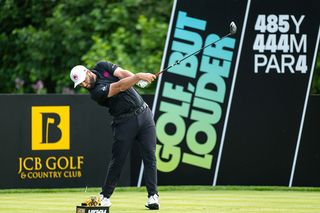 Jon Rahm demonstrating superb release with his forearms through the golf ball