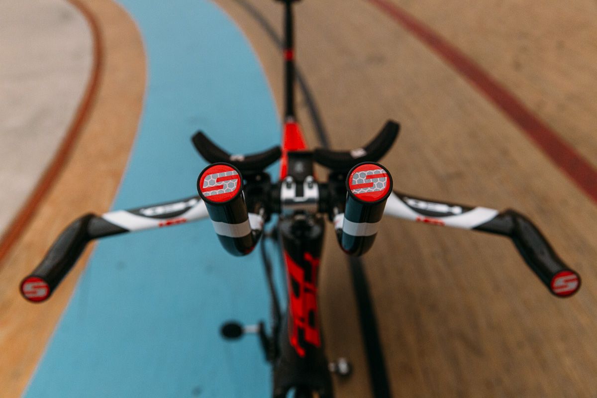A view from the front of the bike