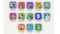 The icons for the 13 applications in the ArtCraft software suite