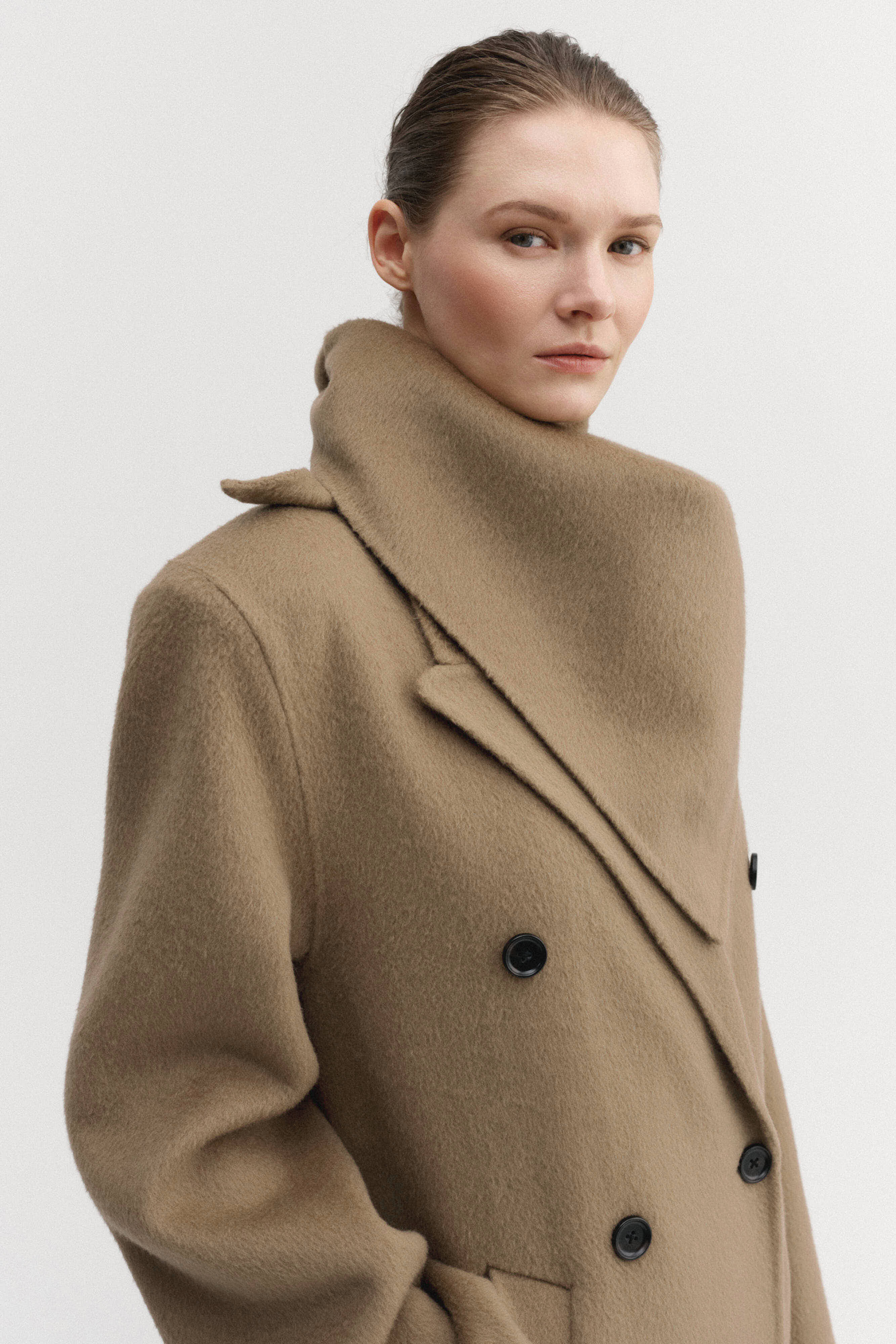 Miley Triangle Scarf, Tan