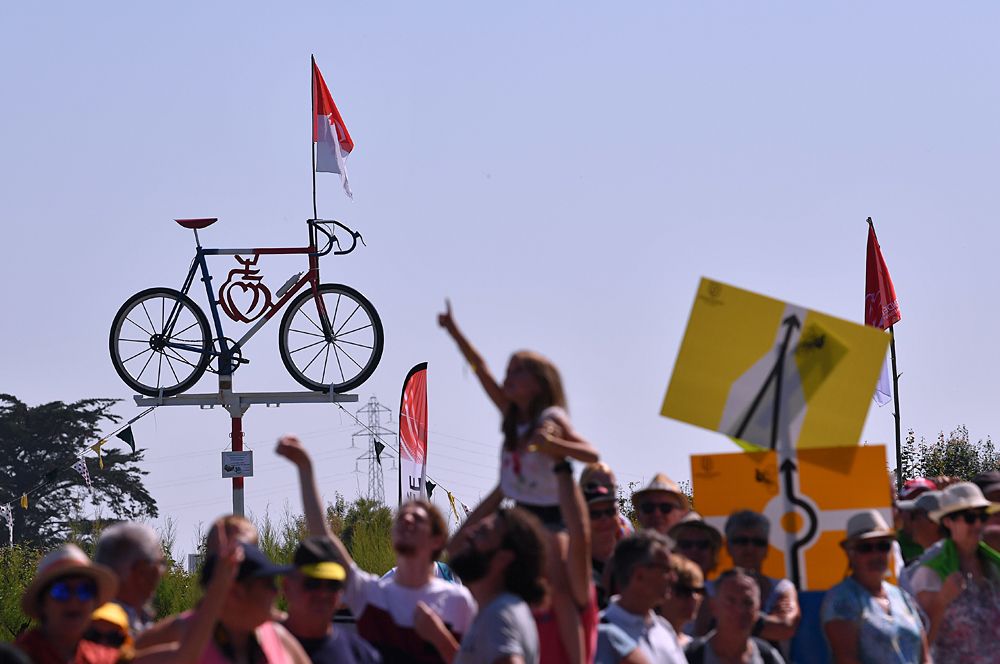 Tour de France fans on course during stage 1