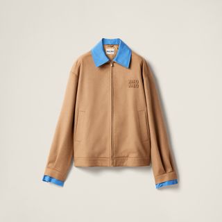 Camel-Hair Blouson Jacket