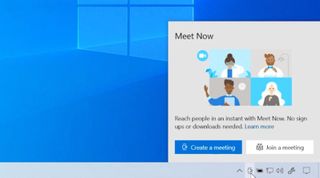 Skype Meet Now Taskbar
