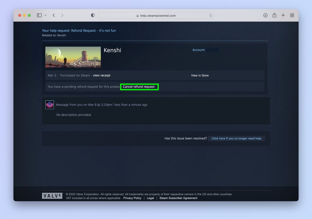 How To Get A Refund On Steam Tom S Guide   ETseUF9AcYdbVtsngsrBPA 1024 80 