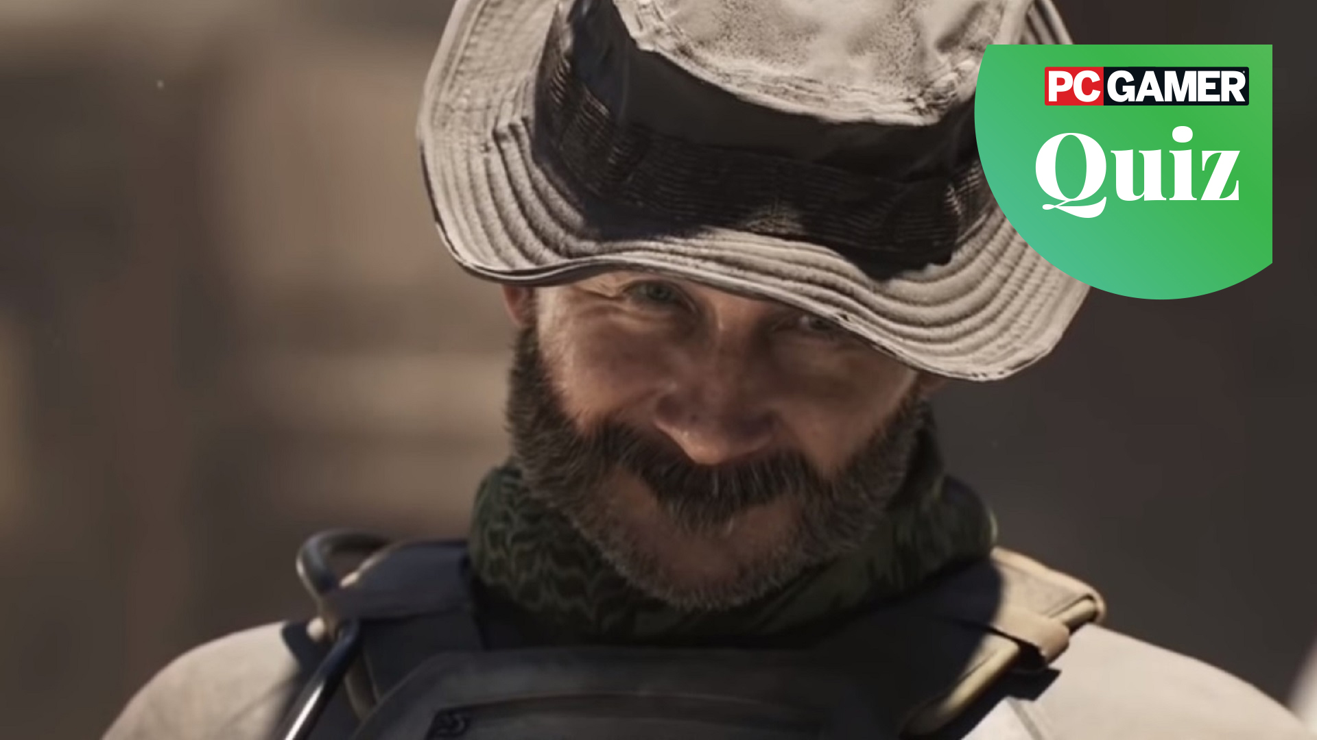Price in Call of Duty smiling