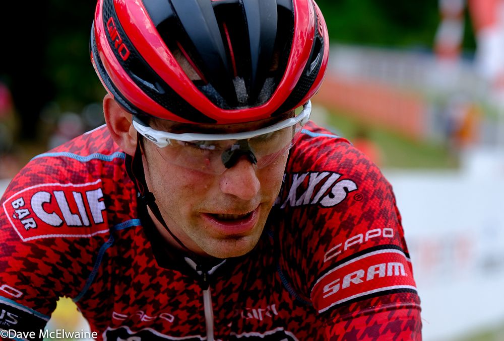 Troy Wells (Cliff Bar) looked cooked after finishing his race in 6th place.