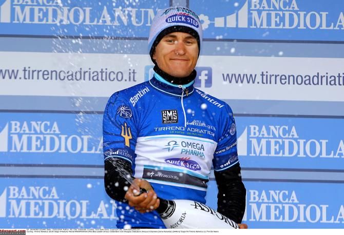 Race leader Michel Kwiatkowski (Omega Pharma-Quickstep)