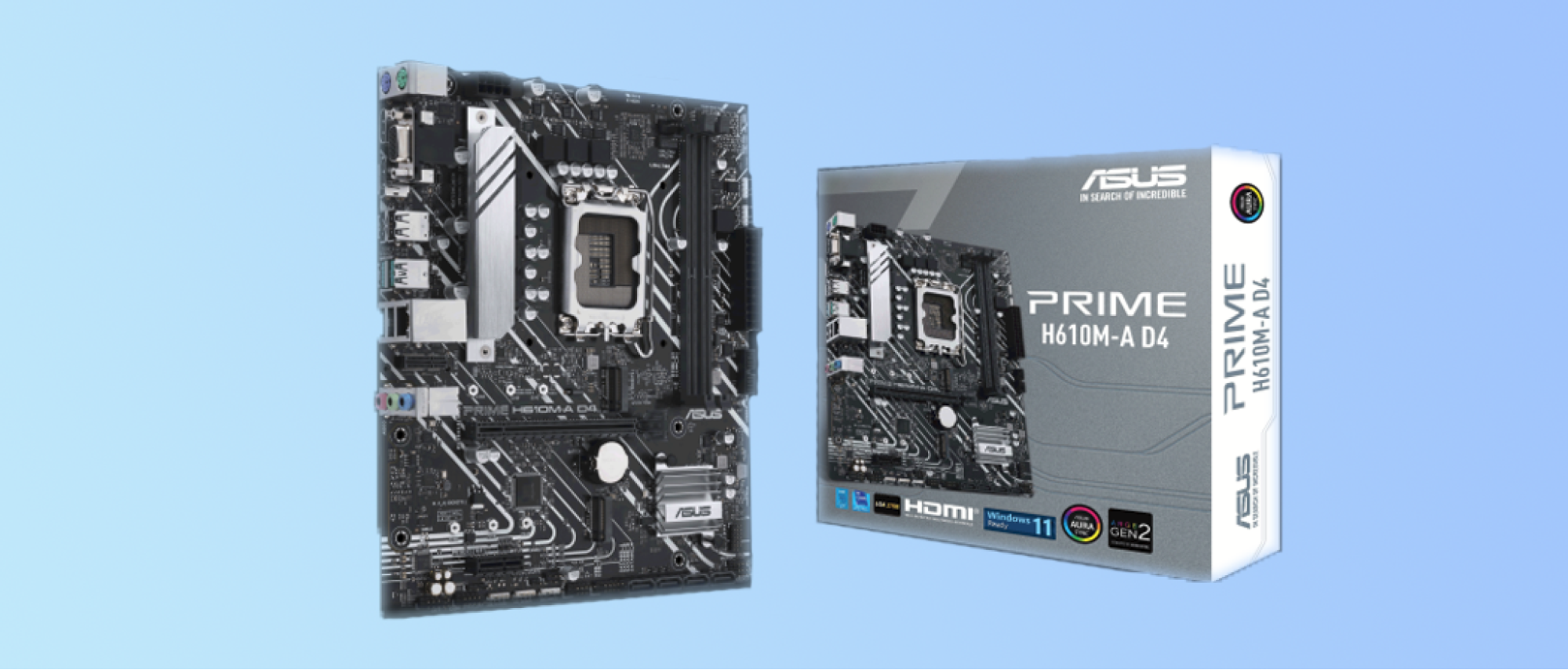 Best Budget Alder Lake Motherboard (H610 Chipset): Asus Prime H610M-A D4