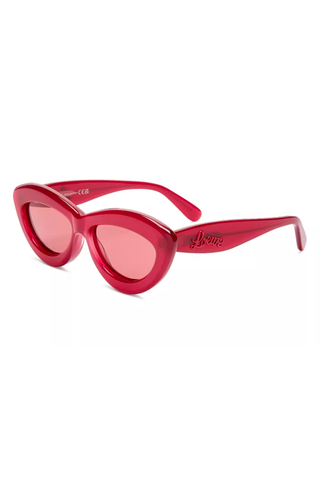 Red Color Trend 2023 | Loewe Cat Eye Sunglasses, 54mm