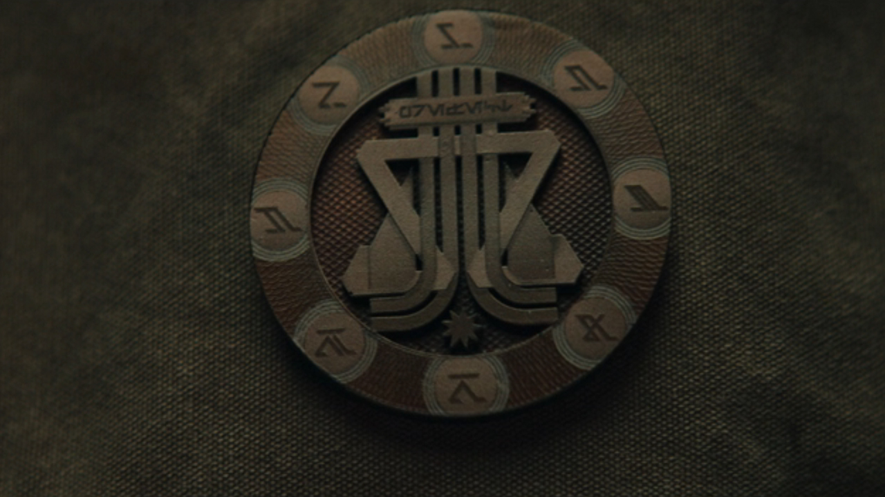 A shot of the Palmarish badge on Fern's backpack in Star Wars: Skeleton Crew