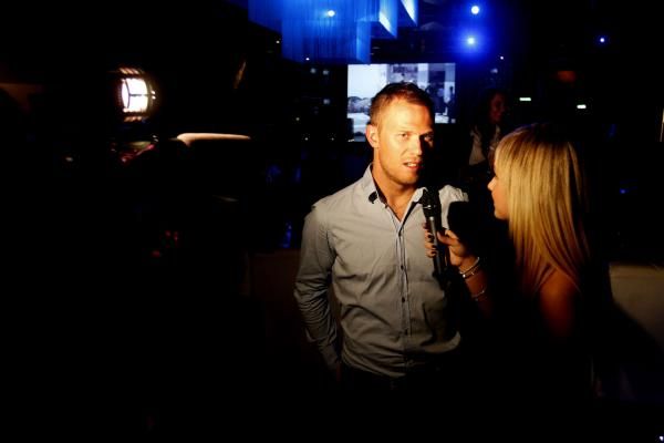 Thor Hushovd gives an interview
