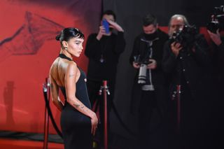 Zoë Kravitz attends a special screening of The Batman at BFI IMAX Waterloo on February 23, 2022 in London, England