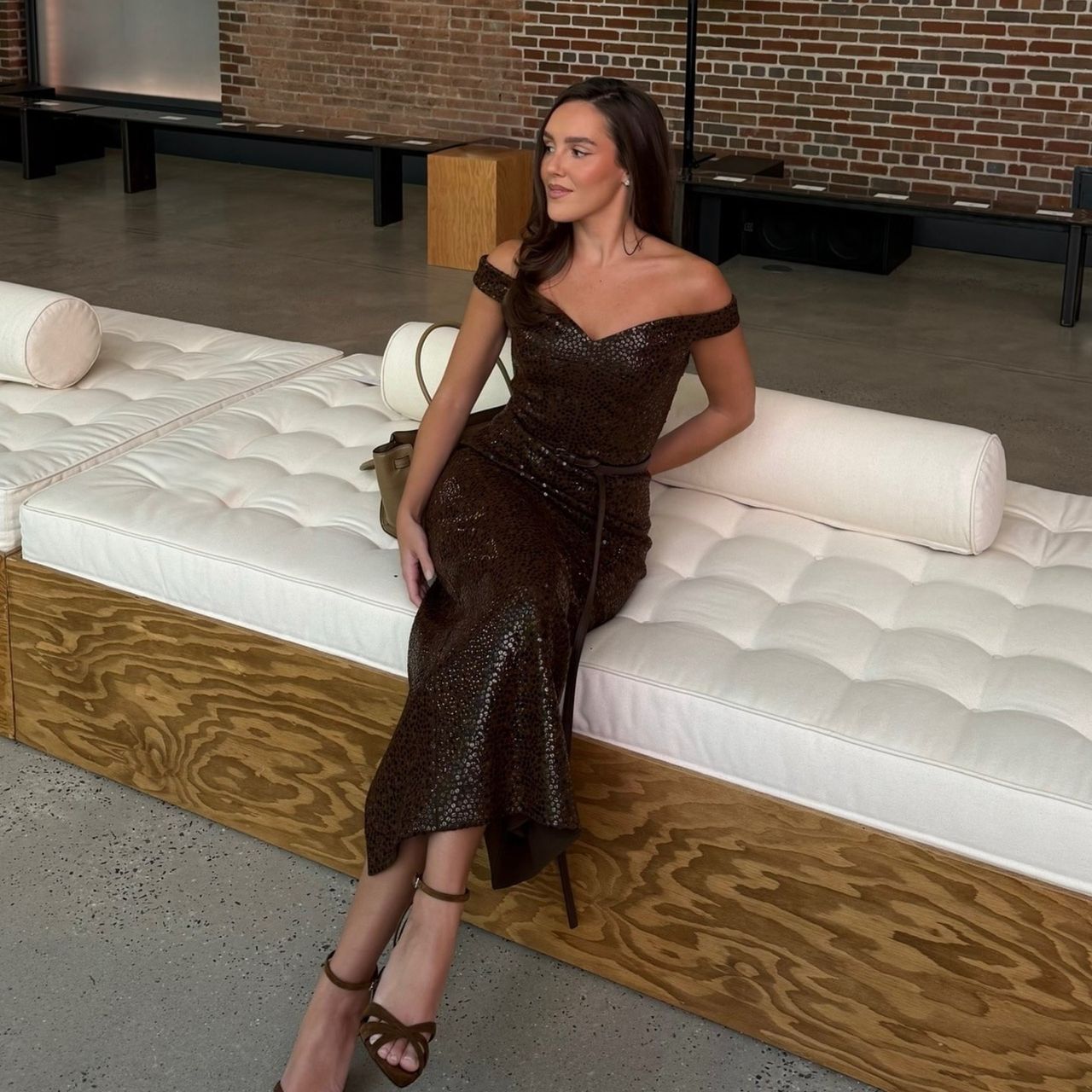 Photo of Emma Leger at a runway show