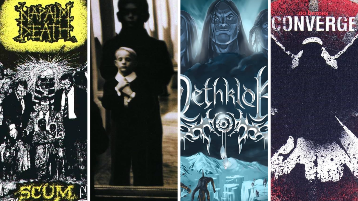 Album art by Napalm Death, Korn, Dethklok and Converge