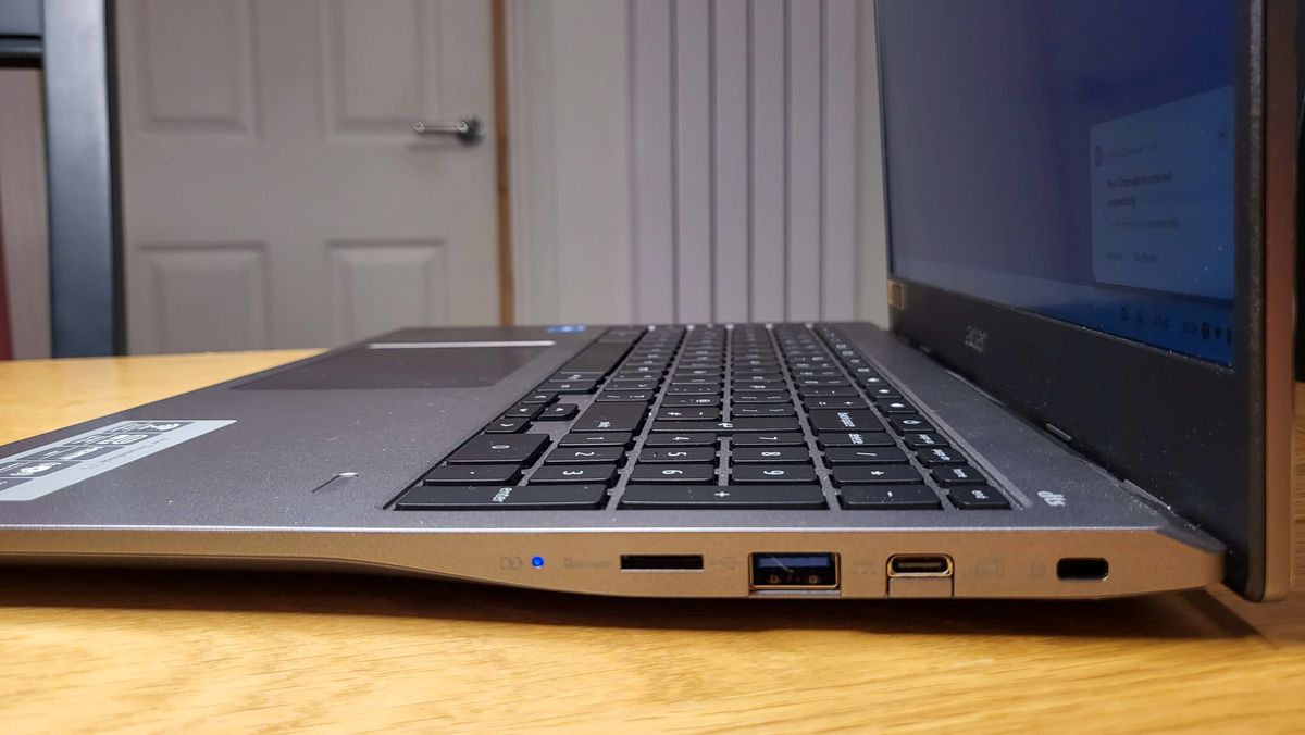 Acer Chromebook 515 on a wooden desk