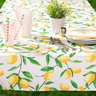 Lemon Outdoor Rectangular Tablecloth