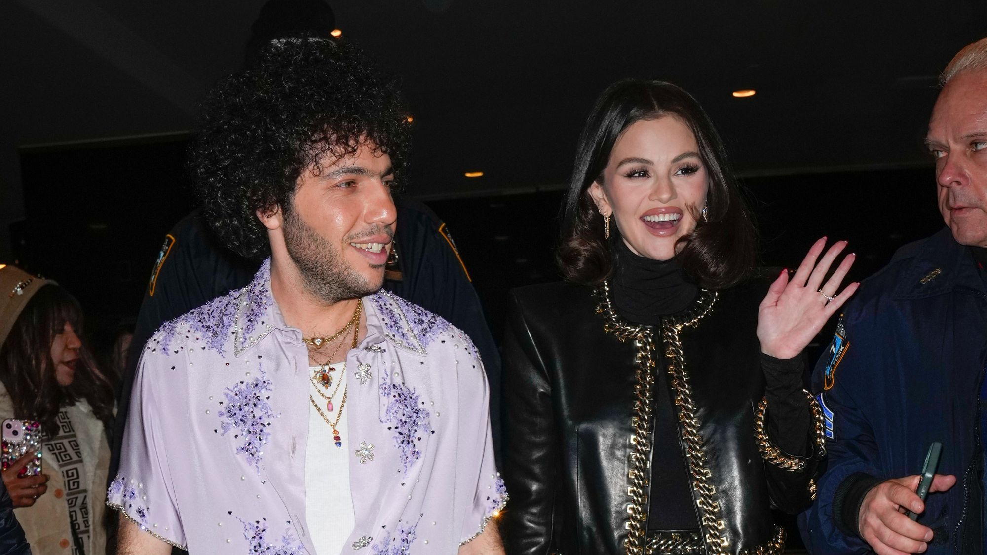 Benny Blanco and Selena Gomez in New York City