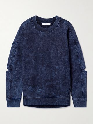 Oversized Cutout Cotton-Jersey Sweatshirt