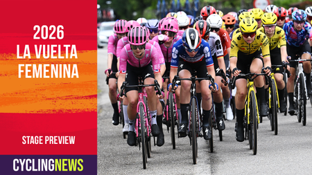 Peloton during stage 1 of La Vuelta Femenina