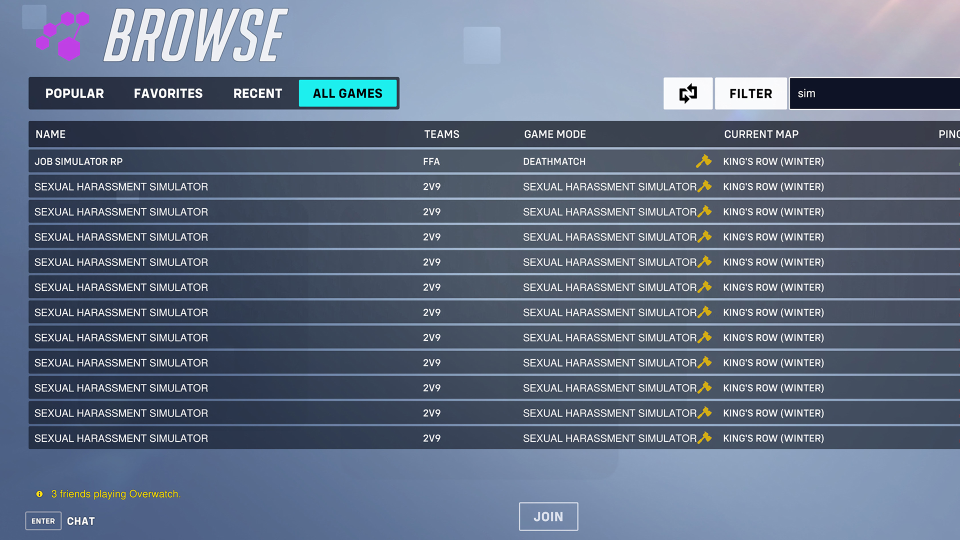 Overwatch 2 custom game browser