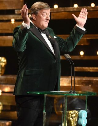 Stephen Fry on stage (Jonathan Hordle/REX Shutterstock)