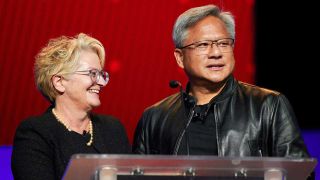 Lori and Jensen Huang