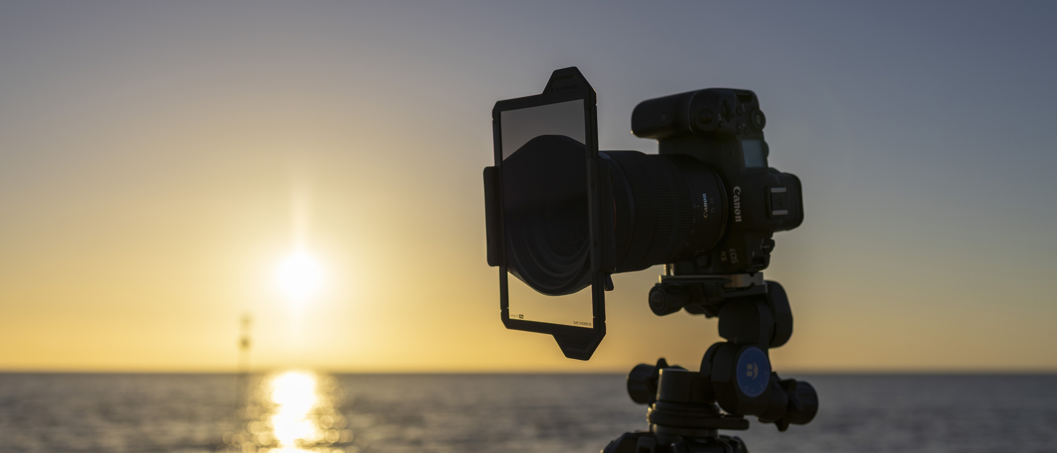 K&F Concept Graduated ND 100mm filter in use