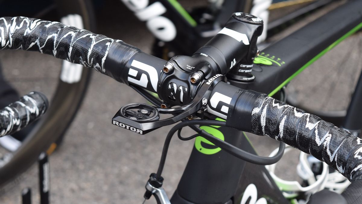 Dimension Data run ROTOR cranksets, powermeters and out-front mounts