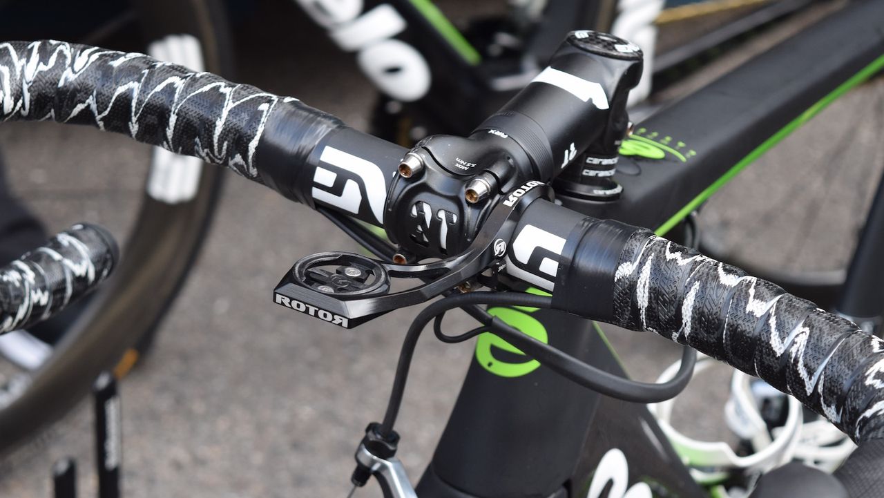 Dimension Data run ROTOR cranksets, powermeters and out-front mounts