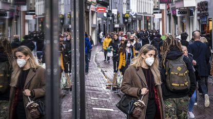 People on an Amsterdam street