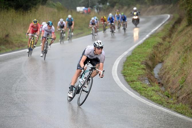 Tony Martin (Germany) jumps off the front of a breakaway at Worlds