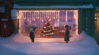 Danny and Sam standing in the snow in That Christmas