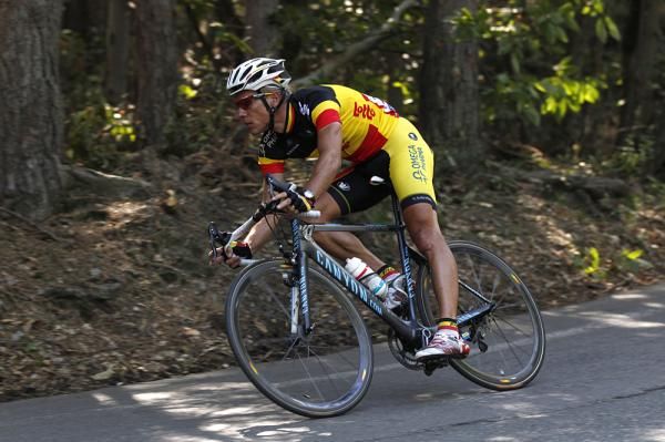 Philippe Gilbert (Omega Pharma-Lotto) on the descent to Pinerolo