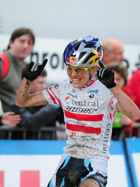 Elisabeth Osl (Central Pro) was very proud of her third place finish.