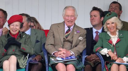 Princess Anne and Camilla twinned at the Highland Games