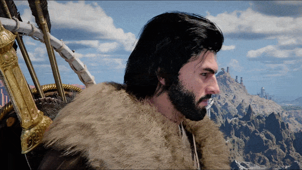 Kliff in a GIF in Crimson Desert