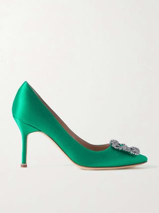 Hangisi 90 Embellished Satin Pumps