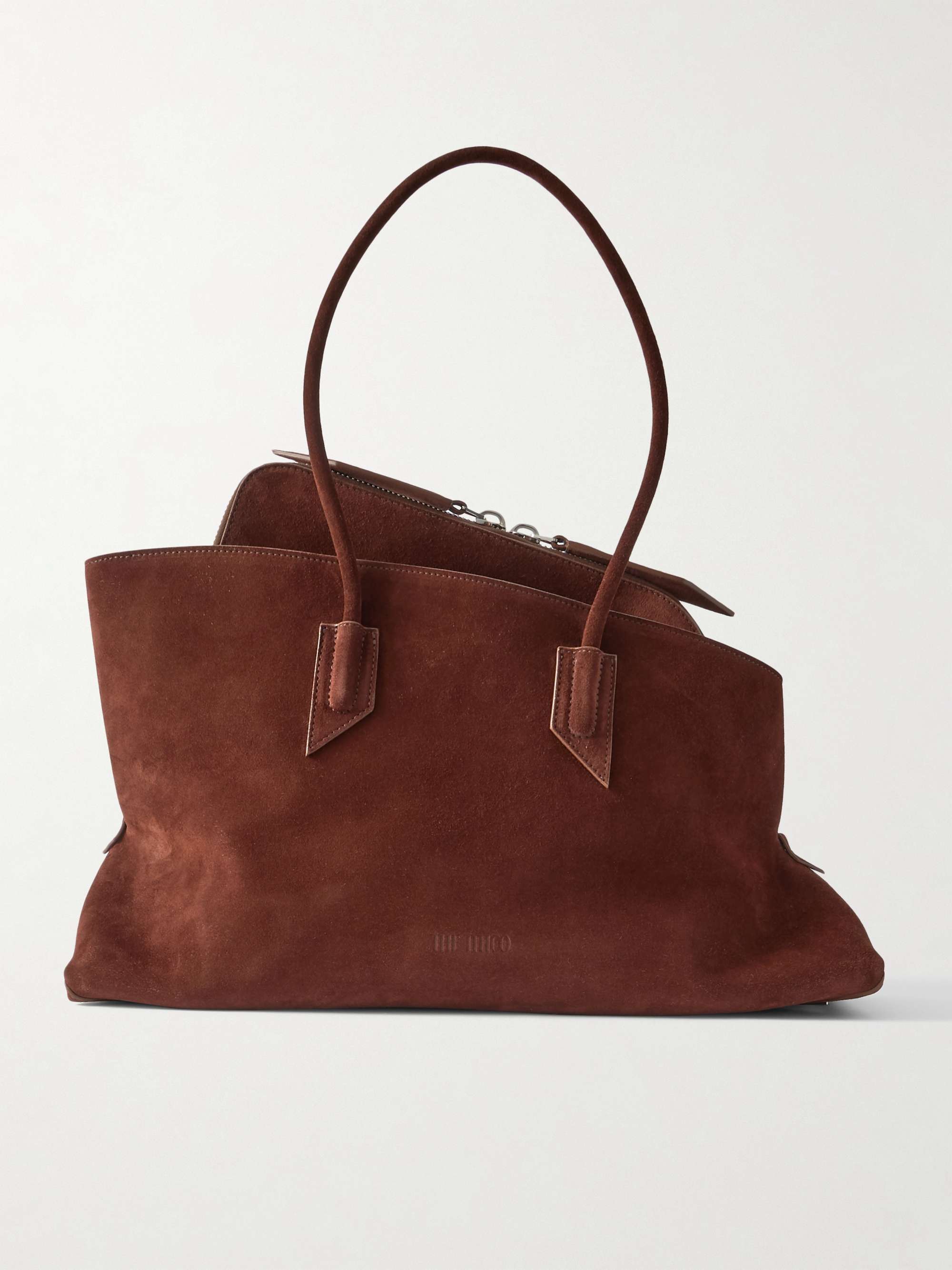 La Passeggiata Medium Asymmetric Suede Tote