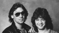 Alex and Eddie Van Halen in 1985