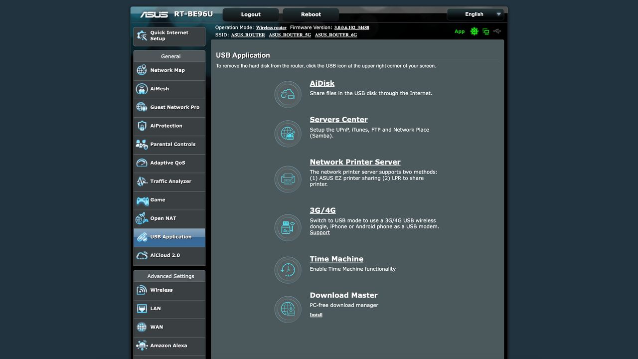 Asus RT-BE996U Wi-Fi 7 router