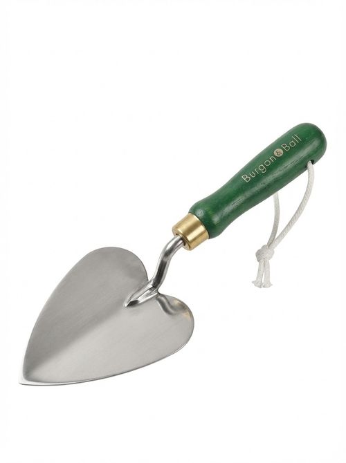 Burgon & Ball Collector Stainless Steel Planting Trowel, Olive